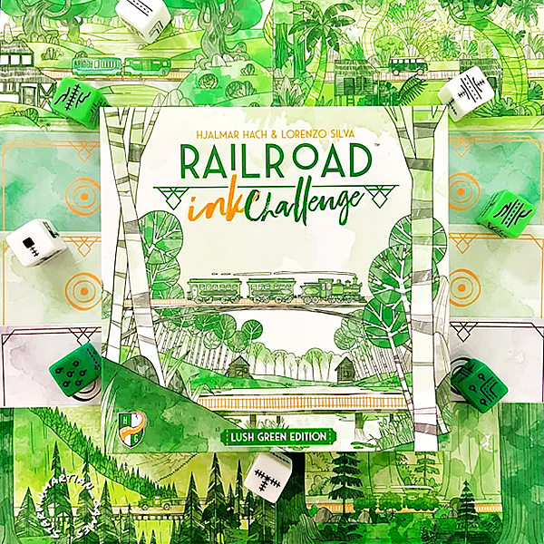 Railroad Ink Challenge Lush Green Edition